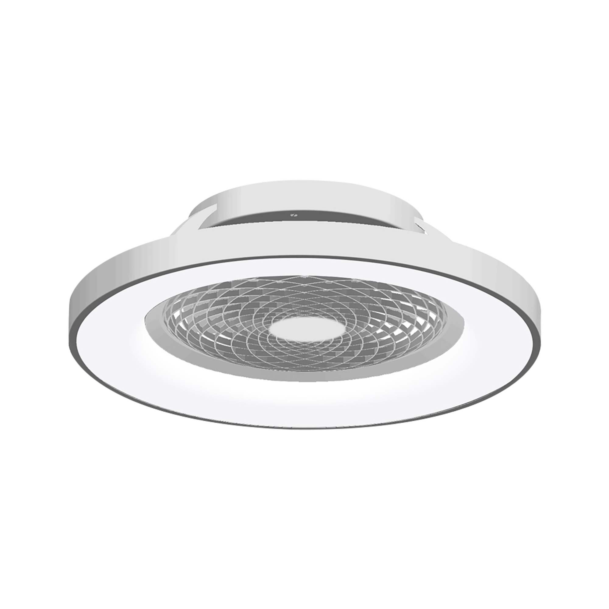 Tibet 70W LED Dimmable Ceiling Light & Fan, Remote / APP / Voice Controlled Silver M7125  Mantra Tibet